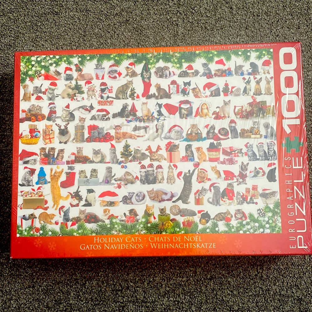 Eurographics Holiday cats 1000 piece puzzle 🎄